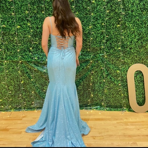 Light blue very sparkly beautiful prom dress! Got so many compliments! - Picture 3 of 3